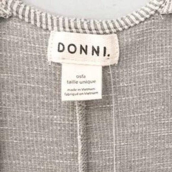 Anthropologie DONNI Sandwash Cardigan Open Front Ribbed Long Sweater Dus… - Picture 15 of 16